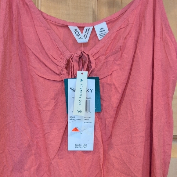 Women's Roxy Final Days Strappy Top Peach Color Lightweight Size Large - Picture 3 of 8